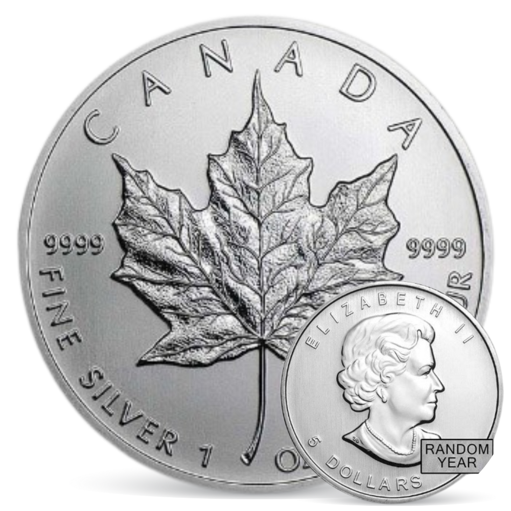 Silver Canadian Coin with the front and back faces