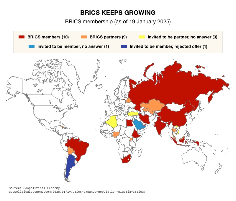 BRICS Keeps Growing Global Map